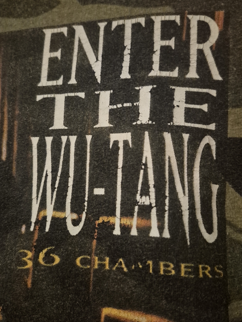 Rare Wu-Tang Mitchell & Ness Camo Graphic T-Shirt Men's Sz XL - Picture 8 of 11